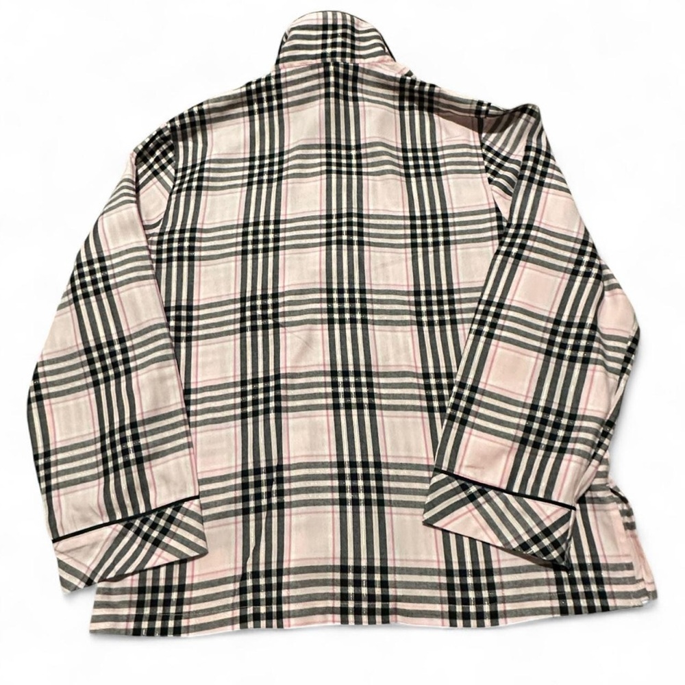 Victoria's Secret NWT Pretty Blossom Pink Plaid Pajama Set Size Medium Long - Picture 5 of 8